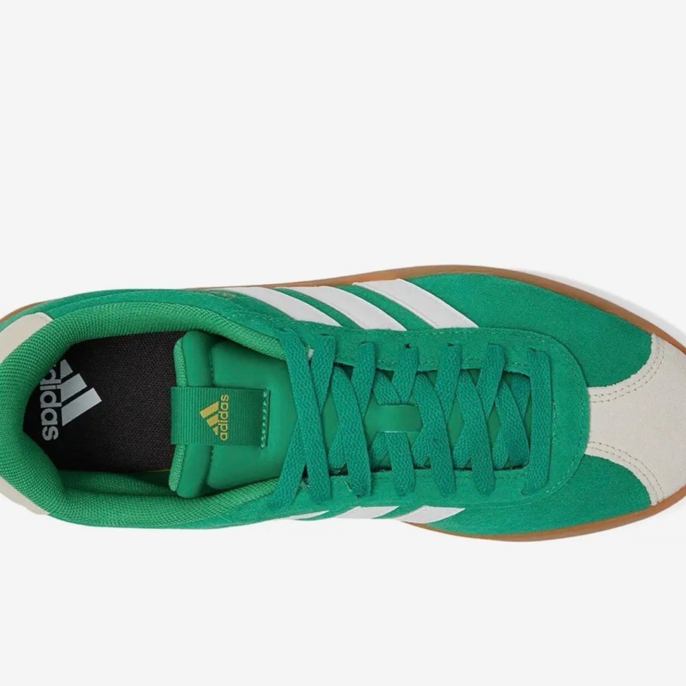 NWT adidas VL Court 3.0 Classic Sneakers | Men’s 11 Women’s 12 | Green White - Picture 3 of 12